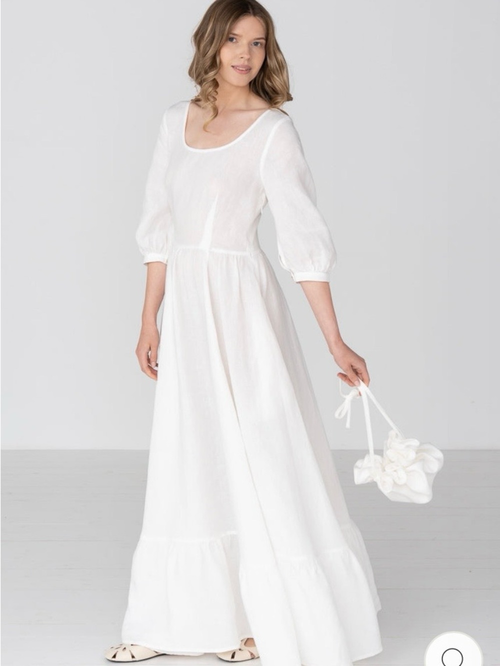 Son de Flor Carmen Linen Maxi Dress - Picture 2 of 7